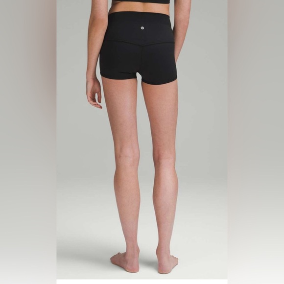 Lululemon Black High-Rise Shorts 2" - Picture 2 of 6
